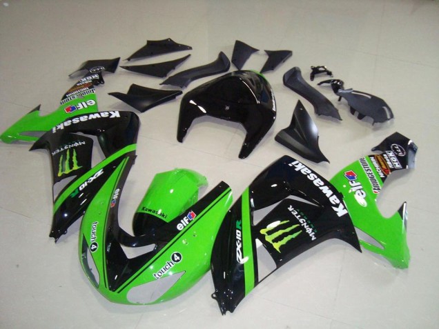 Green Monster 2006-2007 Kawasaki ZX10R Motorcycle Bodywork Green Monster 2006-2007 Kawasaki ZX10R Motorcycle Bodywork