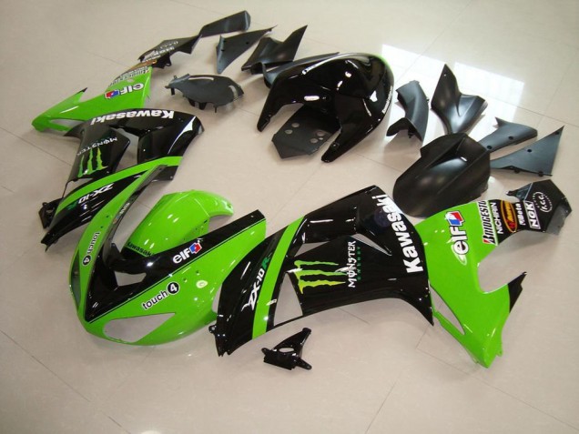 Green Monster 2006-2007 Kawasaki ZX10R Motorcycle Fairings Green Monster 2006-2007 Kawasaki ZX10R Motorcycle Fairings