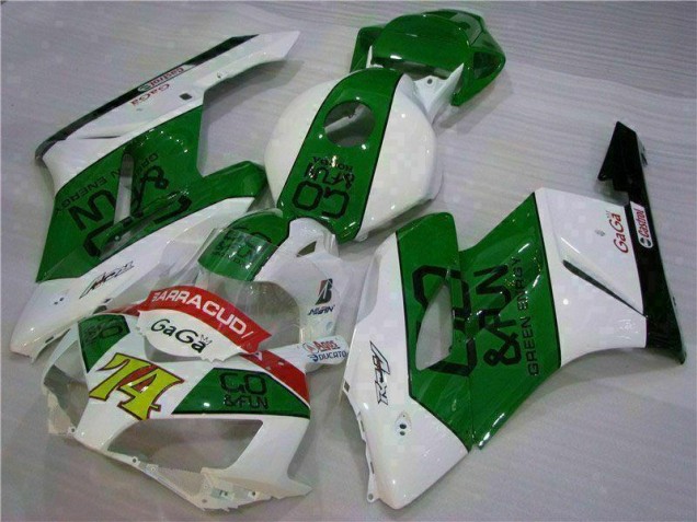 Green White 2004-2005 Honda CBR1000RR Motorcycle Fairings Green White 2004-2005 Honda CBR1000RR Motorcycle Fairings