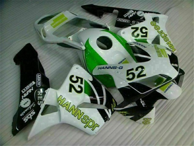 Green White Black 2003-2004 Honda CBR600RR Motorcycle Fairings Green White Black 2003-2004 Honda CBR600RR Motorcycle Fairings
