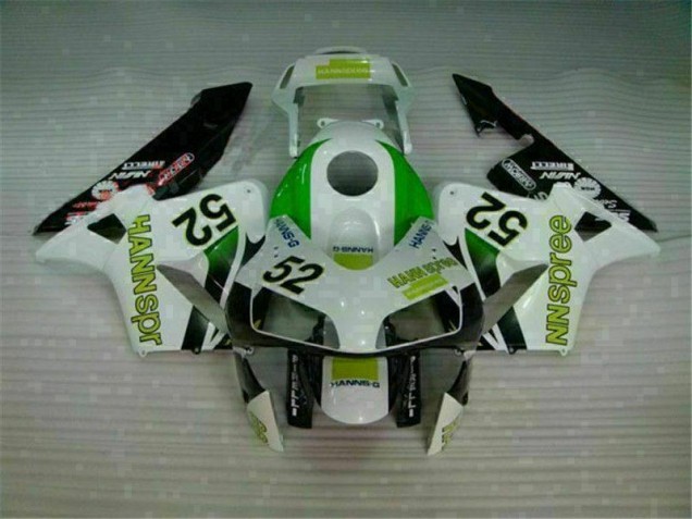 Green White Black 2003-2004 Honda CBR600RR Motorcycle Fairings Green White Black 2003-2004 Honda CBR600RR Motorcycle Fairings