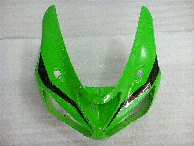 Green White Black 2005-2006 Kawasaki ZX6R Motorcycle Fairings Green White Black 2005-2006 Kawasaki ZX6R Motorcycle Fairings
