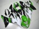 Green White Black 2013-2018 Kawasaki ZX6R Motorcycle Fairings