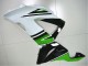 Green White Black 2013-2018 Kawasaki ZX6R Motorcycle Fairings