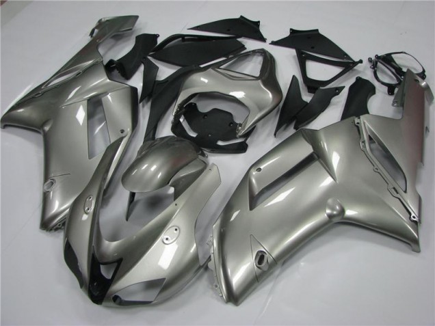 Grey 2007-2008 Kawasaki ZX6R Motorcycle Fairings Grey 2007-2008 Kawasaki ZX6R Motorcycle Fairings