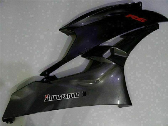 Grey Black 2006-2007 Yamaha YZF R6 Motorcycle Fairing Grey Black 2006-2007 Yamaha YZF R6 Motorcycle Fairing