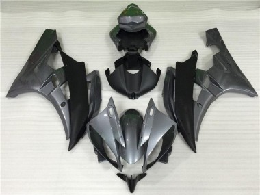 Grey Black 2006-2007 Yamaha YZF R6 Motorcycle Fairings