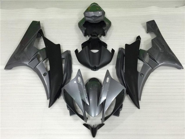 Grey Black 2006-2007 Yamaha YZF R6 Motorcycle Fairings Grey Black 2006-2007 Yamaha YZF R6 Motorcycle Fairings