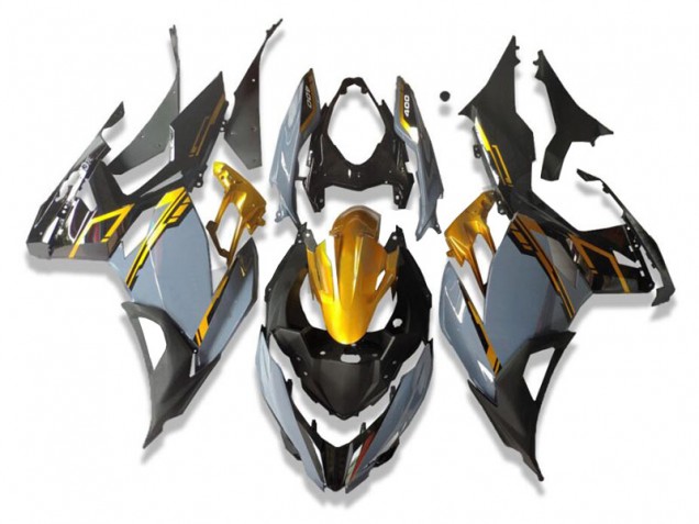Grey Black 2018-2023 Kawasaki EX400 Motorcycle Fairings Grey Black 2018-2023 Kawasaki EX400 Motorcycle Fairings