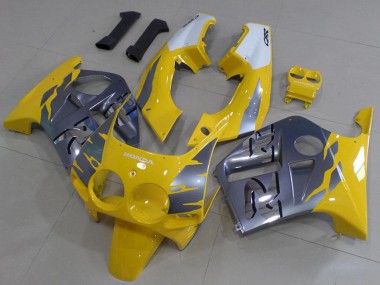 Grey Yellow 1988-1989 Honda CBR250RR MC19 Motorcycle Fairings