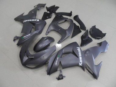 Grey with White Decals 2006-2007 Kawasaki ZX10R Motorcycle Fairings