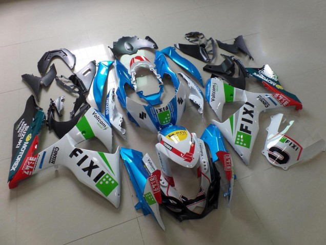 Light Blue Fixi 2009-2016 Suzuki GSXR 1000 Motorcycle Fairings Light Blue Fixi 2009-2016 Suzuki GSXR 1000 Motorcycle Fairings