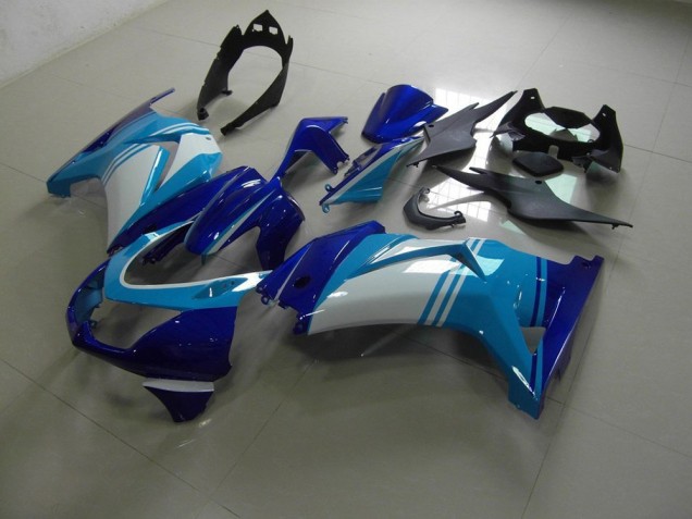 Light and Dark Blue 2008-2012 Kawasaki ZX250R Motorcycle Fairings Light and Dark Blue 2008-2012 Kawasaki ZX250R Motorcycle Fairings