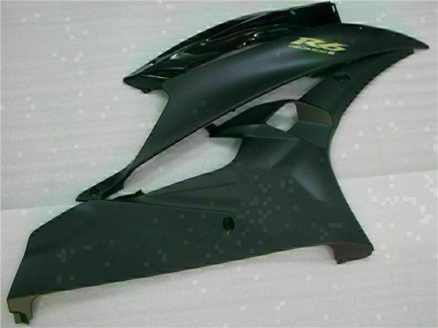 Matte Black 2006-2007 Yamaha YZF R6 Motorcycle Fairings Matte Black 2006-2007 Yamaha YZF R6 Motorcycle Fairings