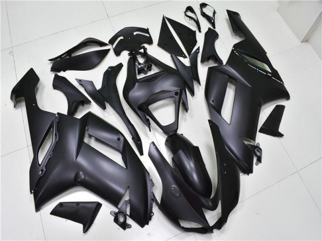 Matte Black 2007-2008 Kawasaki ZX6R Motorcycle Fairings Matte Black 2007-2008 Kawasaki ZX6R Motorcycle Fairings