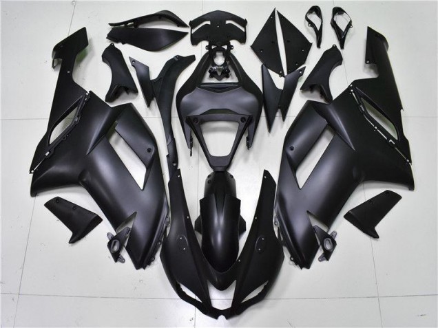 Matte Black 2007-2008 Kawasaki ZX6R Motorcycle Fairings Matte Black 2007-2008 Kawasaki ZX6R Motorcycle Fairings