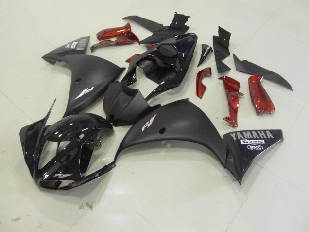 Matte Black 2009-2011 Yamaha YZF R1 Motorcycle Bodywork Matte Black 2009-2011 Yamaha YZF R1 Motorcycle Bodywork
