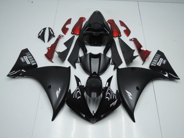 Matte Black 2012-2014 Yamaha YZF R1 Motorcycle Fairings Matte Black 2012-2014 Yamaha YZF R1 Motorcycle Fairings