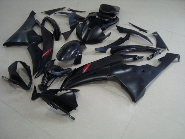 Matte Black Glossy Black 2008-2016 Yamaha YZF R6 Motorcycle Fairings Matte Black Glossy Black 2008-2016 Yamaha YZF R6 Motorcycle Fairings