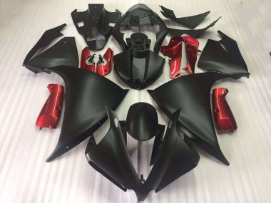 Matte Black Glossy Red 2009-2011 Yamaha YZF R1 Motorcycle Fairings