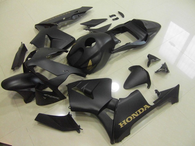 Matte Black Gold 2003-2004 Honda CBR600RR Motorcycle Fairings Matte Black Gold 2003-2004 Honda CBR600RR Motorcycle Fairings