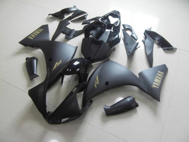 Matte Black Gold Sticker 2012-2014 Yamaha YZF R1 Motorcycle Fairings