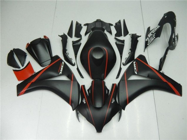Matte Black Red 2008-2011 Honda CBR1000RR Motorcycle Fairings Matte Black Red 2008-2011 Honda CBR1000RR Motorcycle Fairings