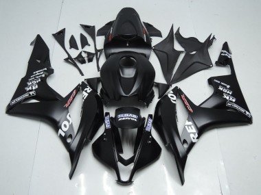 Matte Black Repsol 2007-2008 Honda CBR600RR Motorcycle Fairings