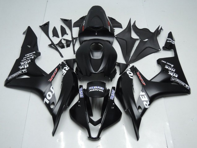 Matte Black Repsol 2007-2008 Honda CBR600RR Motorcycle Fairings Matte Black Repsol 2007-2008 Honda CBR600RR Motorcycle Fairings