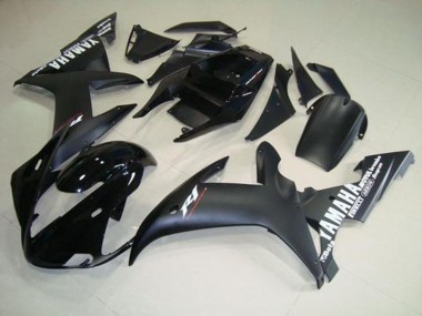 Matte Black White 2002-2003 Yamaha YZF R1 Motorcycle Fairings