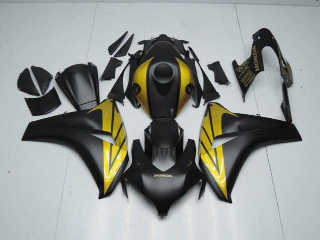 Matte Black and Gold 2008-2011 Honda CBR1000RR Motorcycle Fairings Matte Black and Gold 2008-2011 Honda CBR1000RR Motorcycle Fairings