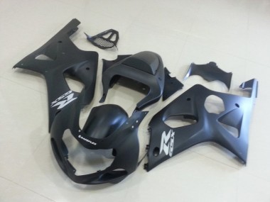 Matte Black with Silver GSXR 2000-2002 Suzuki GSXR 1000 Motorcycle Fairings