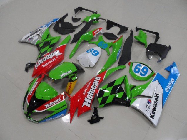 Motocard 2009-2012 Kawasaki ZX6R Motorcycle Fairings Motocard 2009-2012 Kawasaki ZX6R Motorcycle Fairings