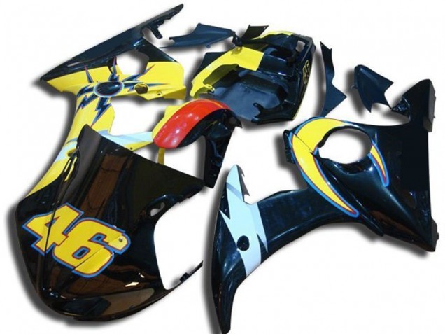 Number 46 2003-2005 Yamaha YZF R6 Motorcycle Fairings Number 46 2003-2005 Yamaha YZF R6 Motorcycle Fairings