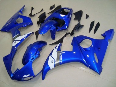 OEM Style Blue 2003-2005 Yamaha YZF R6 Motorcycle Fairings