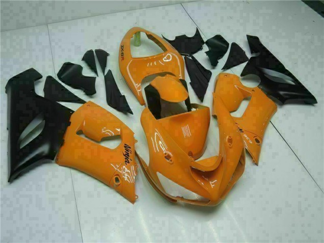 Orange 2005-2006 Kawasaki ZX6R Motorcycle Fairings Orange 2005-2006 Kawasaki ZX6R Motorcycle Fairings