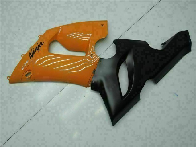 Orange 2005-2006 Kawasaki ZX6R Motorcycle Fairings Orange 2005-2006 Kawasaki ZX6R Motorcycle Fairings
