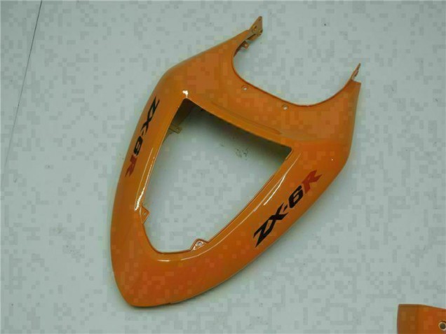 Orange 2005-2006 Kawasaki ZX6R Motorcycle Fairings Orange 2005-2006 Kawasaki ZX6R Motorcycle Fairings