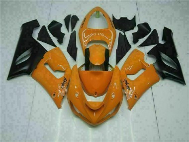 Orange 2005-2006 Kawasaki ZX6R Motorcycle Fairings