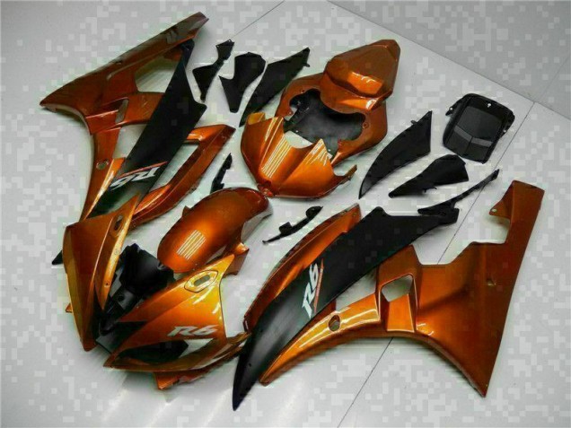 Orange 2006-2007 Yamaha YZF R6 Motorcycle Fairings Orange 2006-2007 Yamaha YZF R6 Motorcycle Fairings