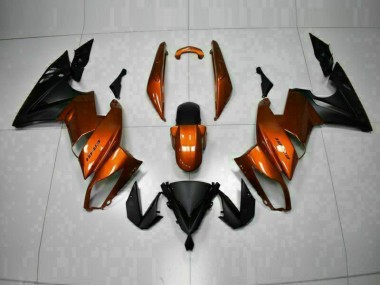 Orange 2009-2011 Kawasaki EX650 Motorcycle Fairings