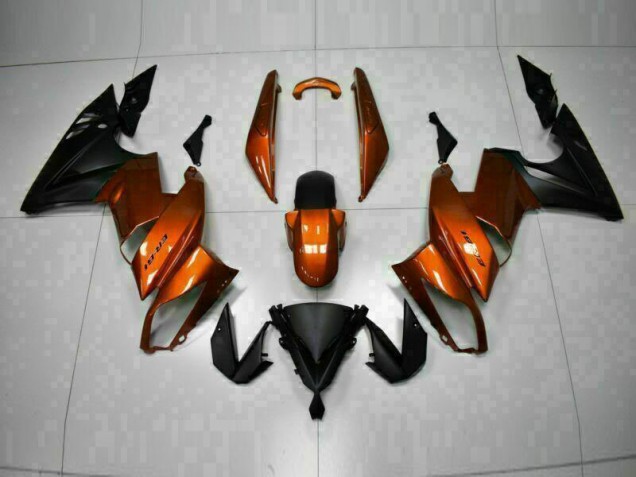 Orange 2009-2011 Kawasaki EX650 Motorcycle Fairings Orange 2009-2011 Kawasaki EX650 Motorcycle Fairings