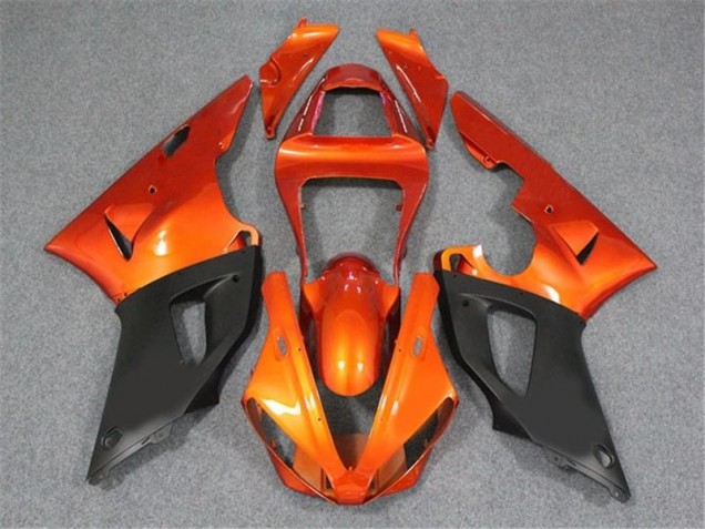 Orange Black 2000-2001 Yamaha YZF R1 Motorcycle Fairings Orange Black 2000-2001 Yamaha YZF R1 Motorcycle Fairings