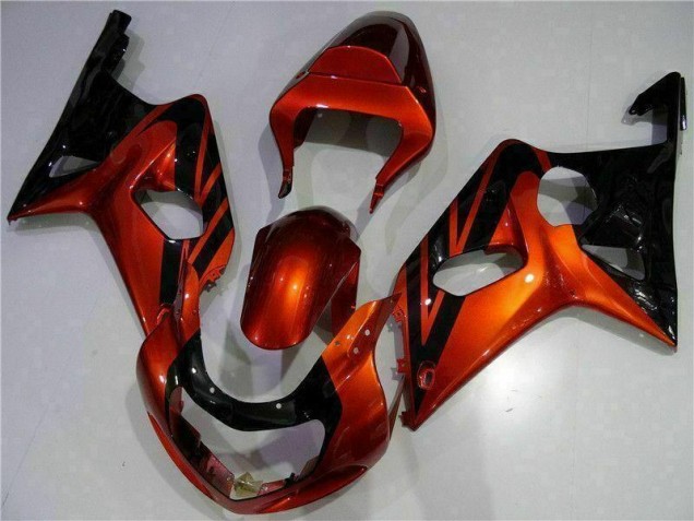 Orange Black 2000-2002 Suzuki GSXR 1000 Motorcycle Fairings Orange Black 2000-2002 Suzuki GSXR 1000 Motorcycle Fairings