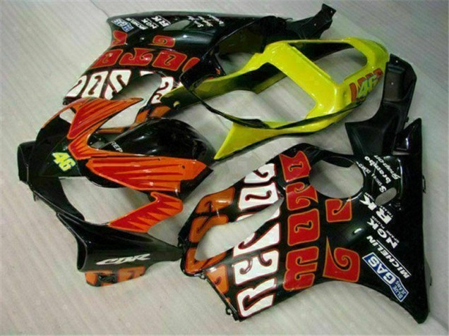 Orange Black 2001-2003 Honda CBR600 F4i Motorcycle Fairing Orange Black 2001-2003 Honda CBR600 F4i Motorcycle Fairing