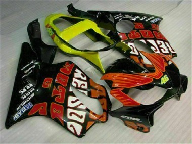 Orange Black 2001-2003 Honda CBR600 F4i Motorcycle Fairing