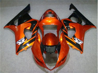 Orange Black 2003-2004 Suzuki GSXR 1000 Motorcycle Fairings