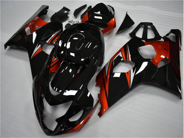 Orange Black 2004-2005 Suzuki GSXR 600/750 Motorcycle Fairing Orange Black 2004-2005 Suzuki GSXR 600/750 Motorcycle Fairing