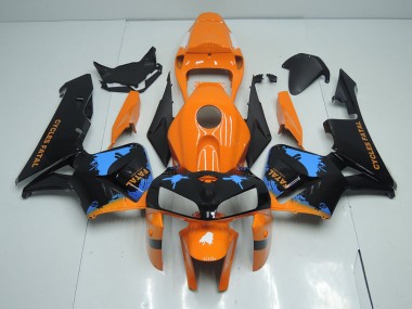 Orange Black 2005-2006 Honda CBR600RR Full Motorcycle Fairing Kits