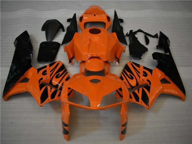 Orange Black 2005-2006 Honda CBR600RR Motorcycle Fairing Orange Black 2005-2006 Honda CBR600RR Motorcycle Fairing